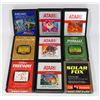 Image 1 : #862 LOT OF 9 ATARI 2600 GAMES SOLAR FOX MS PACMAN