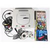 Image 1 : #910 JAPANESE SEGA SATURN W/ 3 GAMES SONIC R WORKS