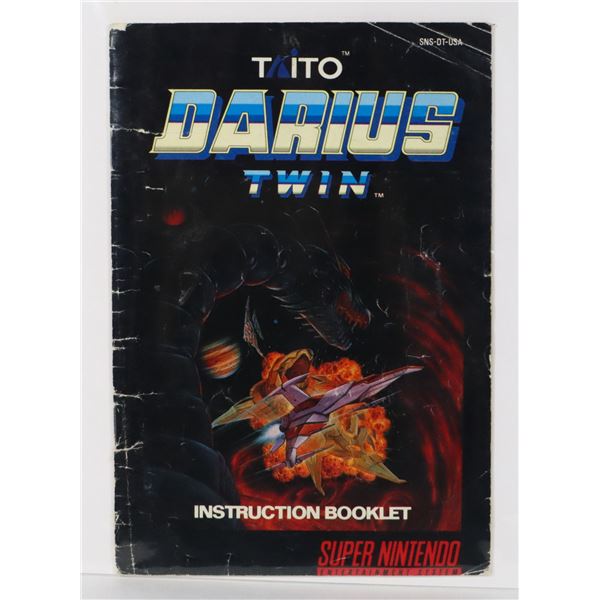 #923 SUPER NINTENDO DARIUS TWIN INSTRUCTIONS
