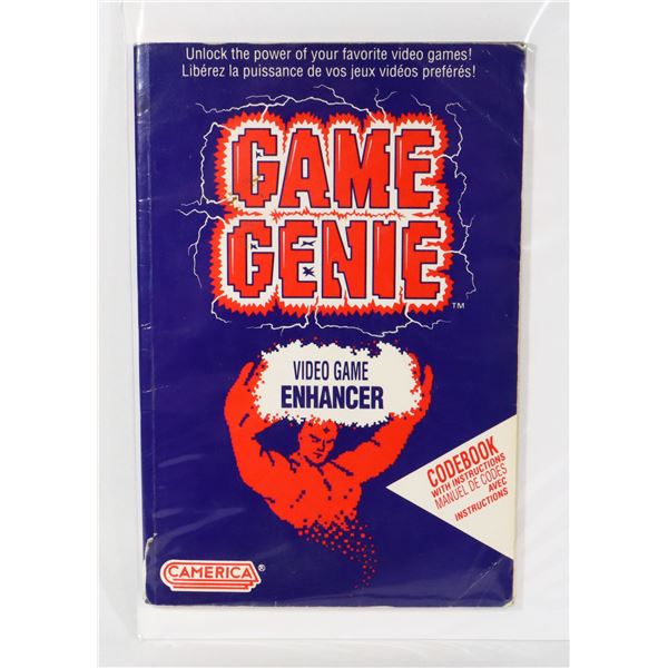 #934 GAME GENIE NES NINTENDO CODE BOOK WORN
