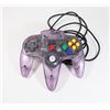 Image 1 : #954 NINTENDO 64 PURPLE CLEAR CONTROLLER