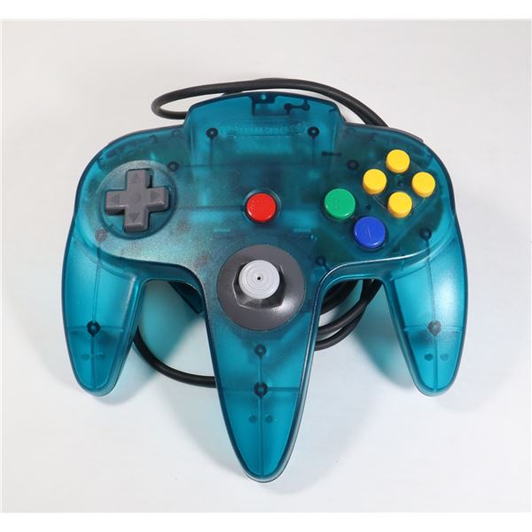 #955 NINTENDO 64 ICE BLUE CONTROLLER FUNTASTIC