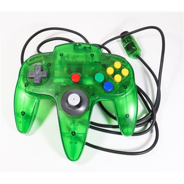 #956 NINTENDO 64 JUNGLE GREEN CONTROLLER