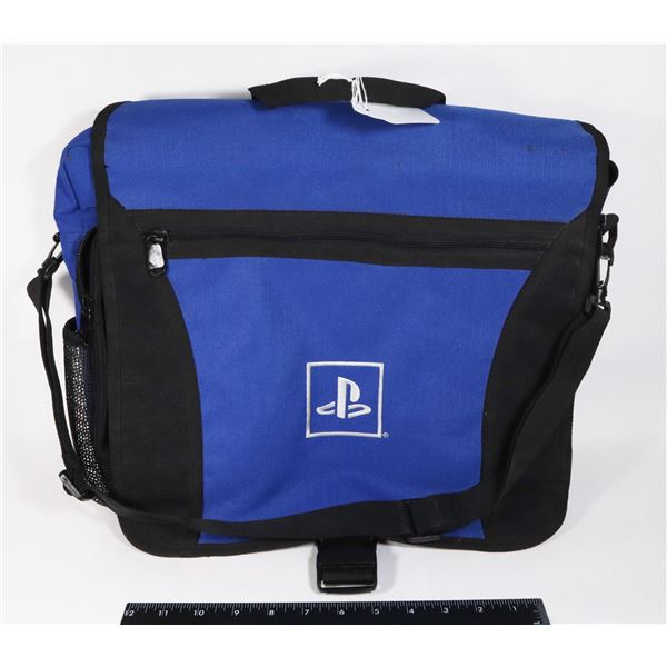 #975 SONY PLAYSTATION 1/2 SYSTEM CARRY BAG BLUE