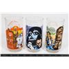 Image 1 : #1021 3 STAR WARS BURGER KING GLASSES 1977 DARTH
