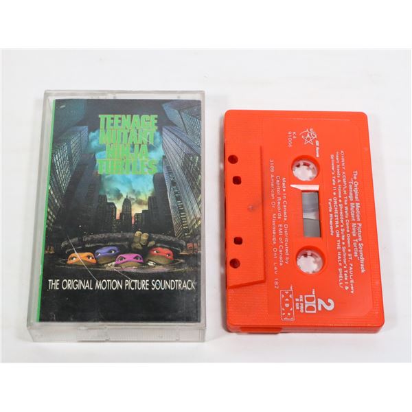 #1080 TMNT CASSETTE TAPE  MOVIE SOUNDTRACK 1990