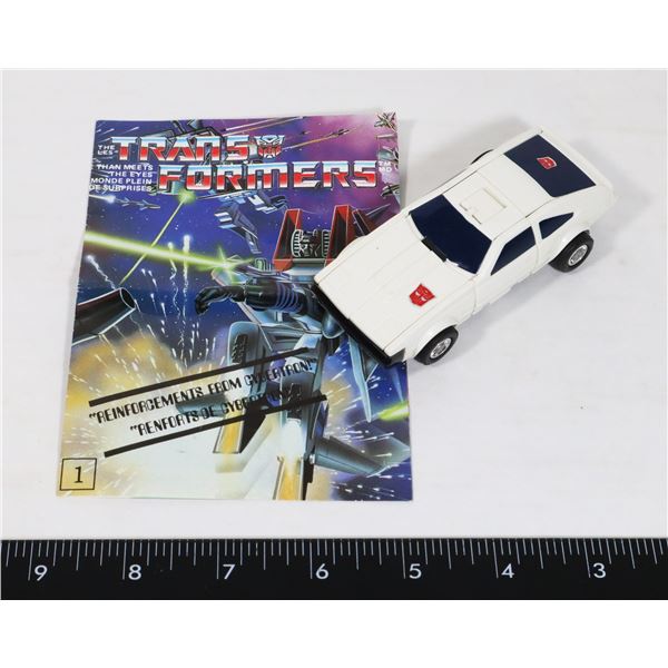 #1082 G1 TRANSFORMERS DOWNSHIFT 1984 W/ POSTER