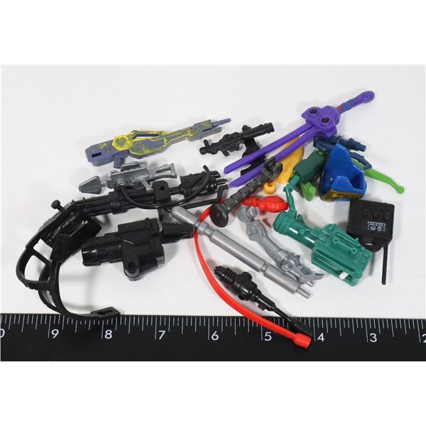 #1123 LOT 1980'S-90'S ACTION FIGURE ACCESSORIES