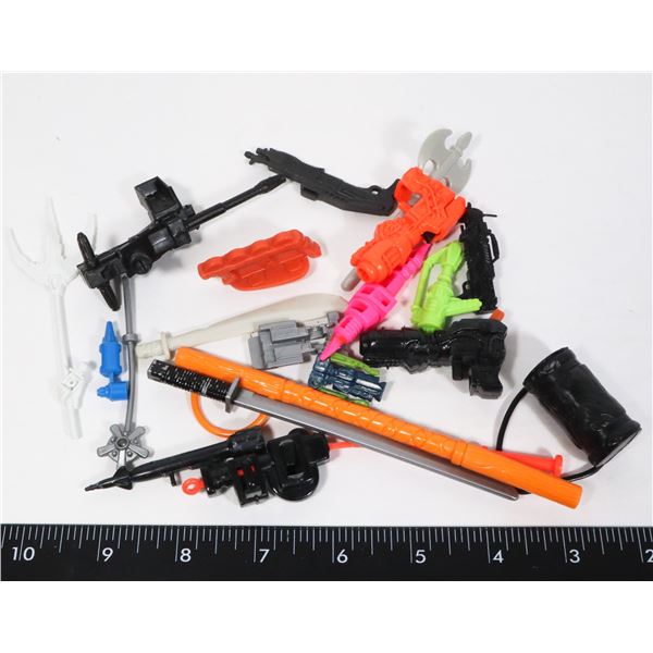 #1126 LOT 1980'S-90'S ACTION FIGURE ACCESSORIES