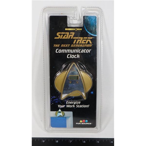 #1168  SEALED STAR TREK TNG COMMUNICATOR CLOCK