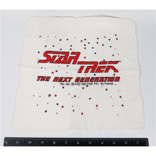 #1172 1993 STAR TREK TNG HAND TOWEL VINTAGE