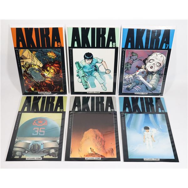 #1342  EPIC COMICS AKIRA #7 TO #12 1988 LOT OF 6