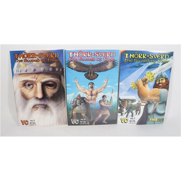 #1475 VC COMICS THORR-SVERD THE SWORD OF THOR 1-3
