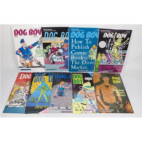 #1477  FANTAGRAPHICS COMICS DOG BOY #2-#10 1987