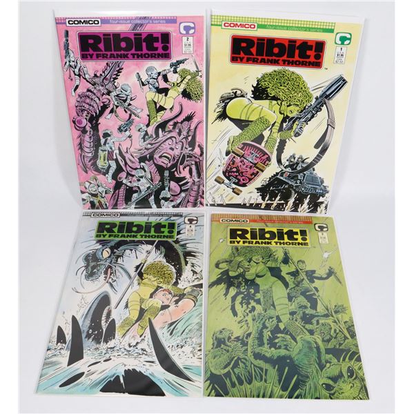 #1487 COMICO RIBIT! 1-4 COMPLETE FRANK THORNE