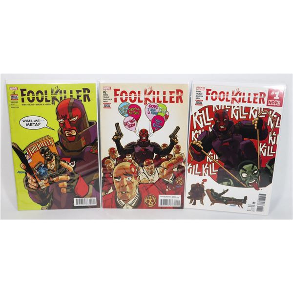 #1509 MARVEL COMICS FOOLKILLER #1-#3 2017