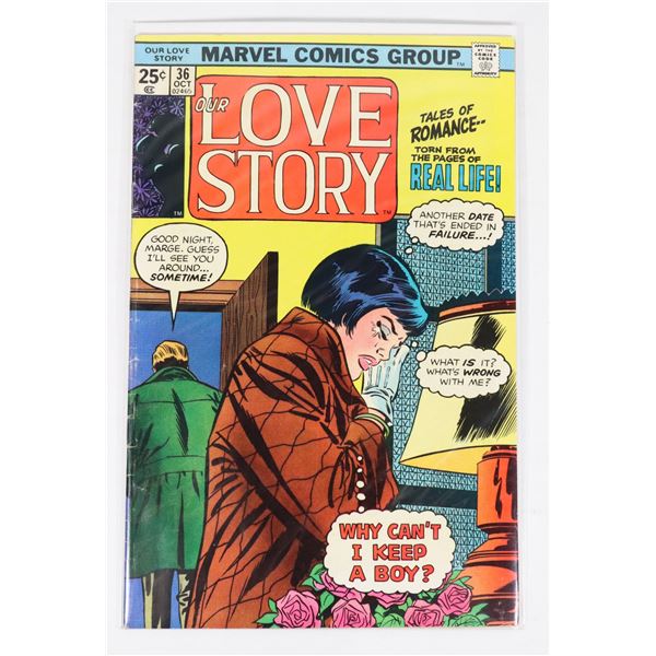 #1627 MARVEL COMICS OUR LOVE STORY #36 1975