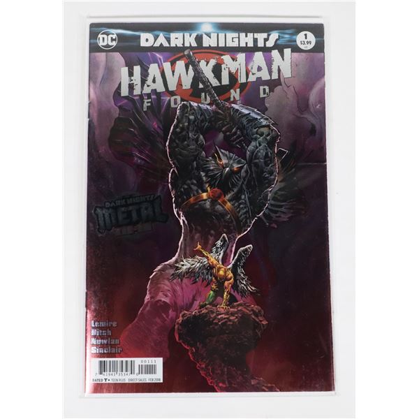 #1631 DC ARK NIGHTS HAWKMAN FOUND #1 FOIL METAL