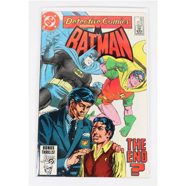 #1638 DC DETECTIVE COMICS #542 SEPT 1984 BATMAN