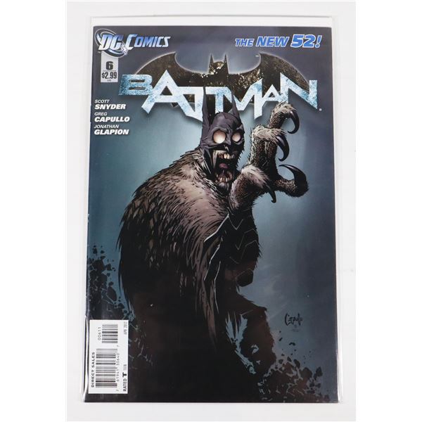 #1658 DC DETECTIVE COMICS NEW 52! BATMAN #6 2012