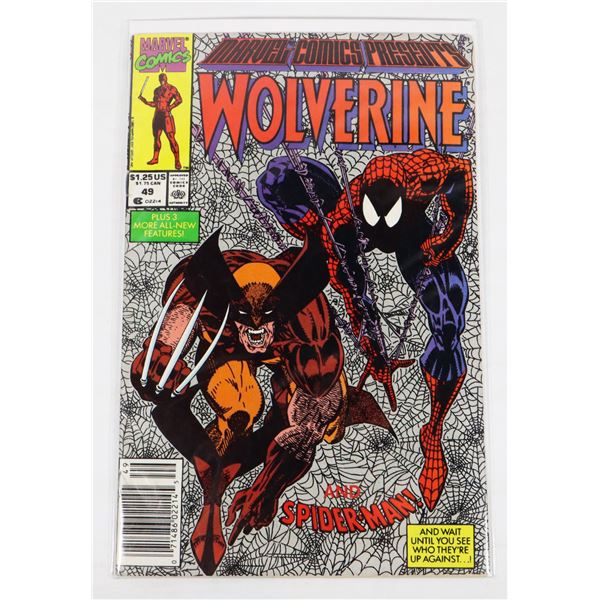 #1860 MARVEL COMICS WOLVERINE #49 1990 WORN