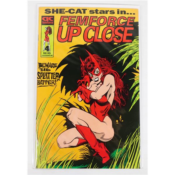 #1866 AC COMICS FEMFORCE UP CLOSE #4 1993 GORBY