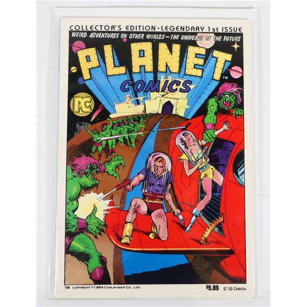 Pc Comic Colorful #1982 PC COMICS PLANET COMICS #1 1984 SOFTCOVER