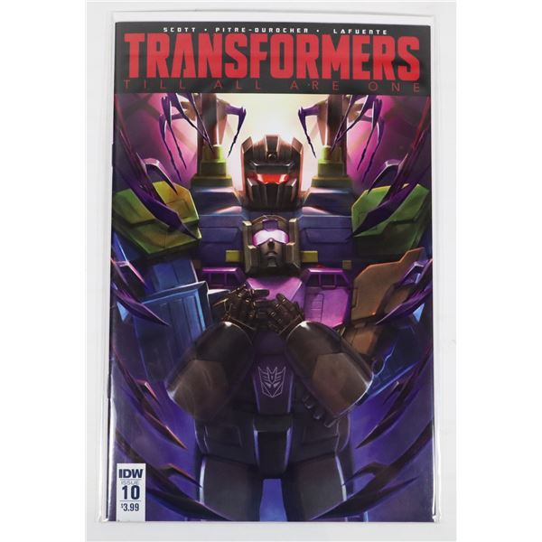 #1986 IDW COMICS TRANSFORMERS TILL ALL ARE ONE #10