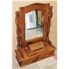 Image 1 : VINTAGE DESKTOP MIRROR, MAKEUP JEWELRY