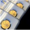 Image 3 : (5) 2021 $10 Gold Eagle Type 2 First Day NGC MS70