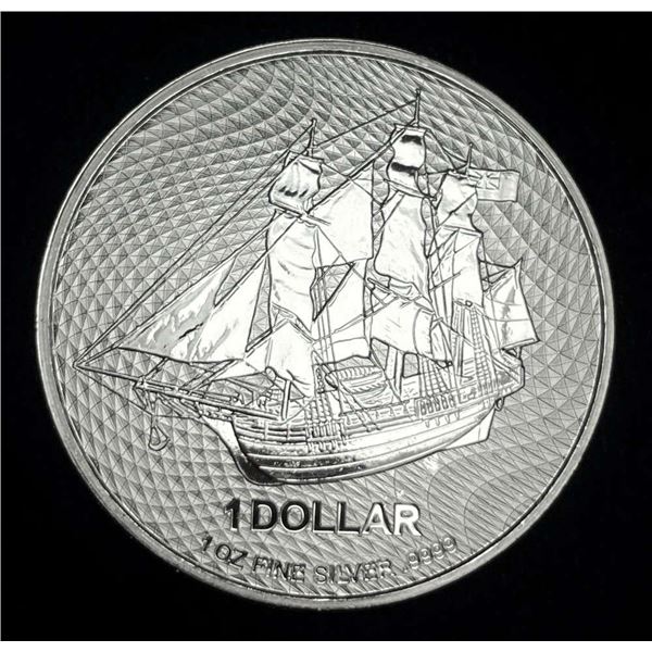 2023 Cook Island Sailing Ship 1 ozt .9999 Silver Dollar