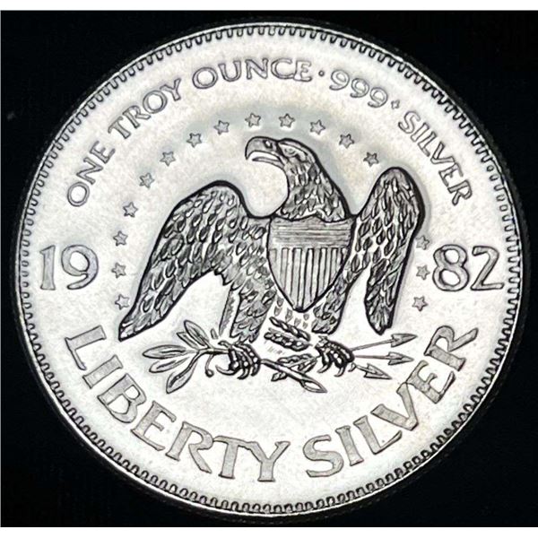 1982 A-Mark "Life Liberty Happiness" 1 ozt .999 Silver