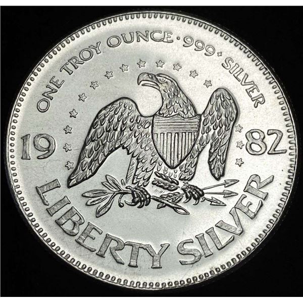 1982 A-Mark "Life Liberty Happiness" 1 ozt .999 Silver