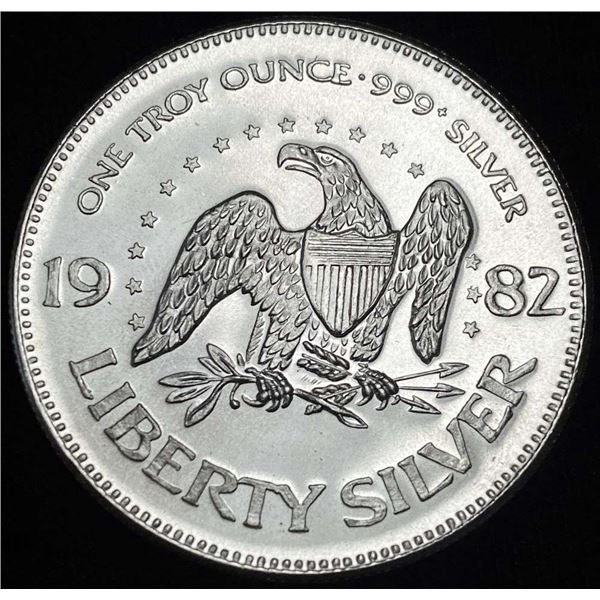 1982 A-Mark "Life Liberty Happiness" 1 ozt .999 Silver