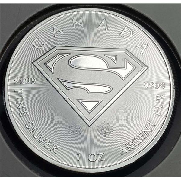 2016 Canada $5 Superman 1 ozt .9999 Silver