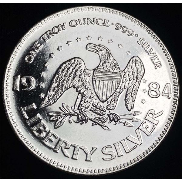 1984 A-Mark "Life Liberty Happiness" Proof 1 ozt .999 Silver