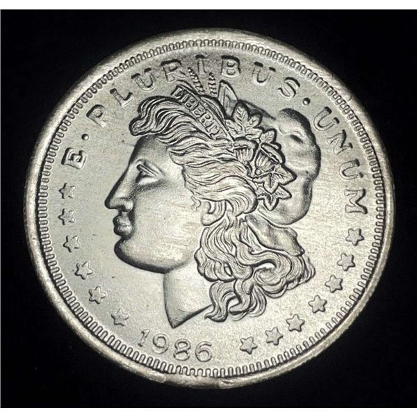 1986 Morgan Dollar Design 1 ozt .999 Silver Trade Unit