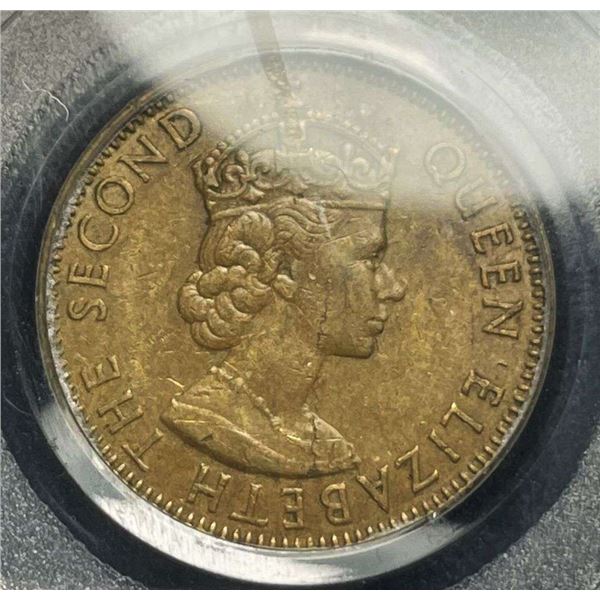 Jamaica 1/2 Cent 9/11/01 WTC Ground Zero Recovery PCGS