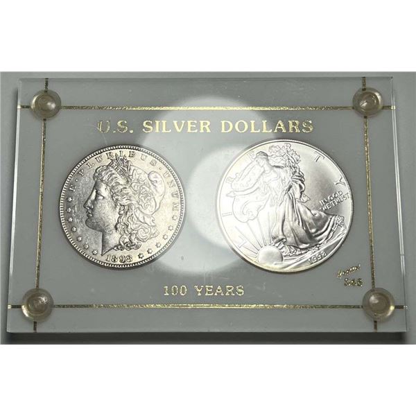 1898-1998 Morgan Silver Dollar / American Silver Eagle