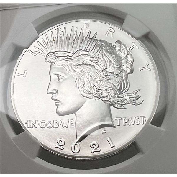 2021 Peace Silver Dollar NGC High Relief MS70
