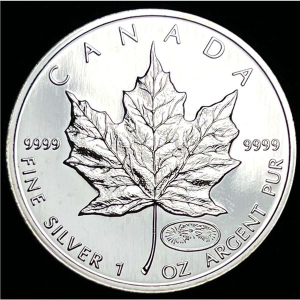 1999-2000 Canada $5 Maple Leaf 1 ozt .9999 Silver Firework Privy