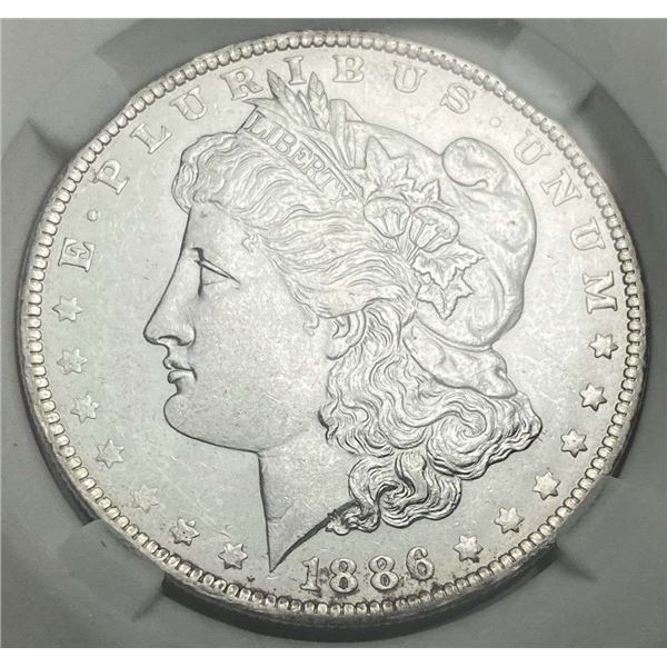 1886-O Morgan Silver Dollar MS63+
