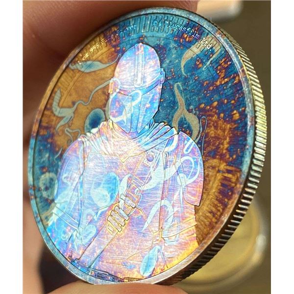 Monster Color 2021 NIUE $2 Star Wars The Mandalorian 1 ozt .999 Silver
