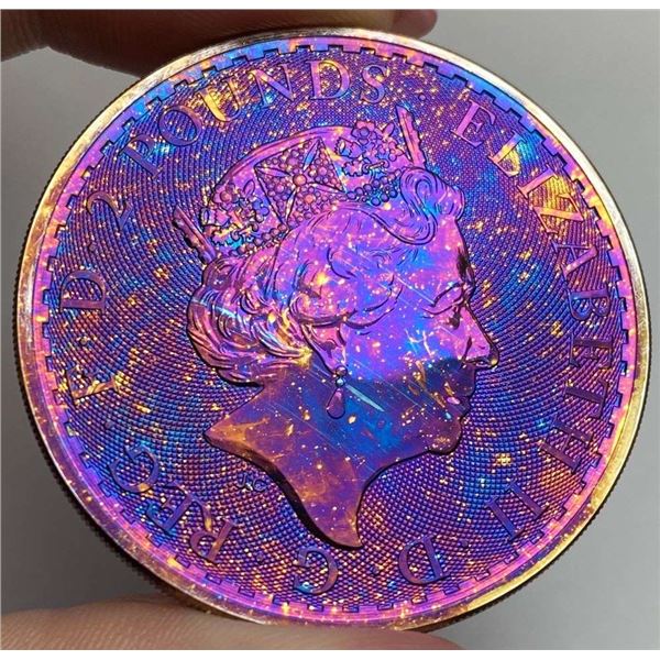 Monster Color 2020 Great Britain Britannia 1 ozt .999 Silver