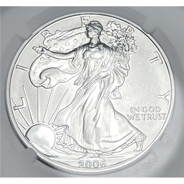 2006-P American Silver Eagle NGC Reverse PF69 20th Anniversary