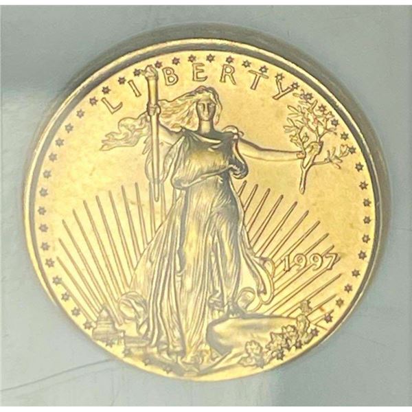 1997 American Gold Eagle $5 NGC MS70