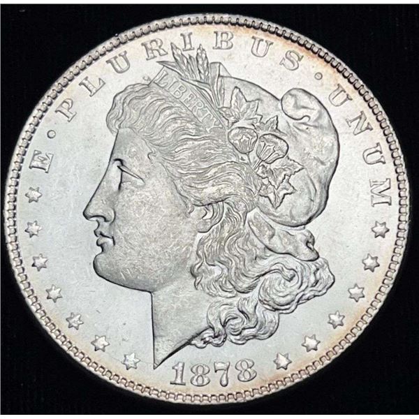 1878 Morgan Silver Dollar 7/8TF MS64