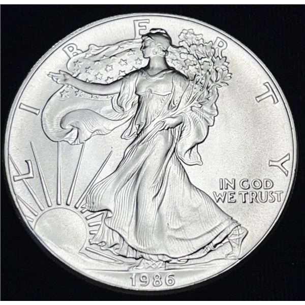 First Year 1986 American Silver Eagle MS69