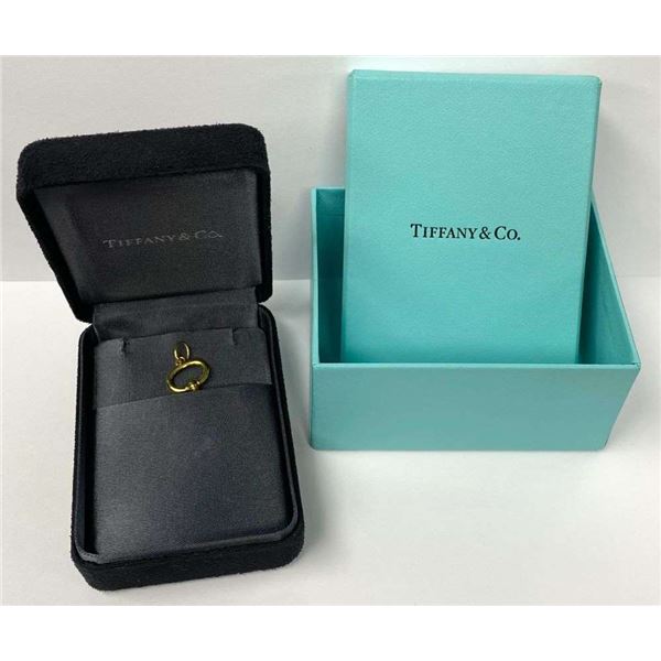 Tiffany & Co. Oval 18K Gold Key Charm