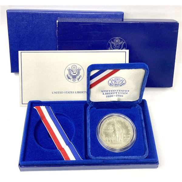 1986-S U.S. Liberty Mint State Of Liberty Proof Silver Dollar